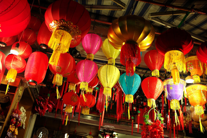 The dark now shines with the glow of a thousand lanterns