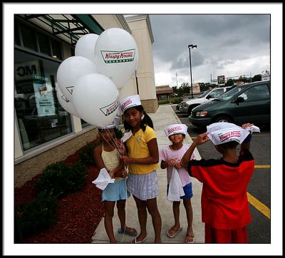 july 12 gray skies over Krispy Kreme