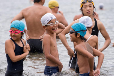 清水小学校水泳  Shimizu Elementary School Swim July 2006