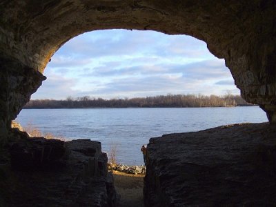 the ohio river from inside the cave.jpg
