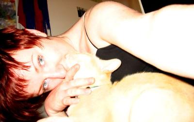 me with my gorgeous cat..may he rest in peace (new zealand)