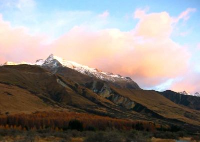sunrise near mt. cook