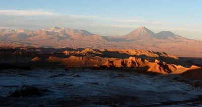 sunset valle de la luna