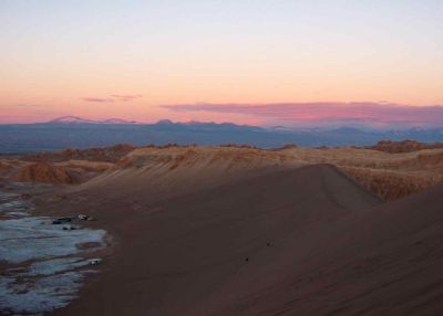 sunset valle de la luna