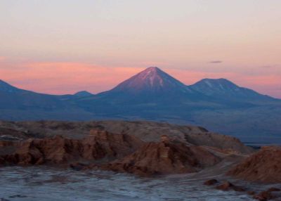sunset valle de la luna
