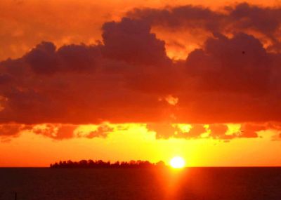 sunset off of colonia