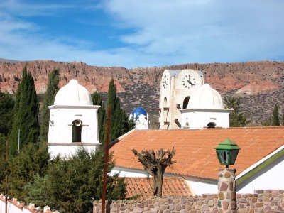 the church and clock tower