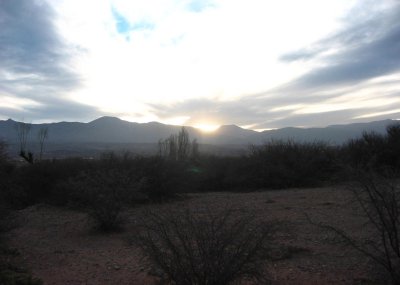 a rare sunset