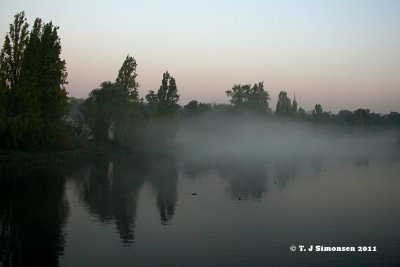 Tranquillity in Hyde Park just before 7am - 2