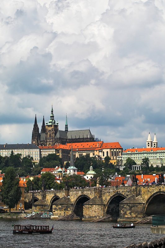 The Charles Bridge and St Vitus Cathedral