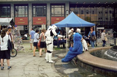 Skeive dager i sentrum. Keiserlige stormtropper og the cookie monster