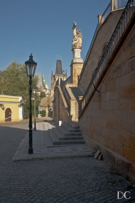 steps to Charles Bridge