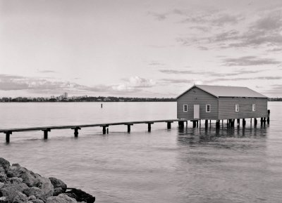 Boatshed - large format test shot