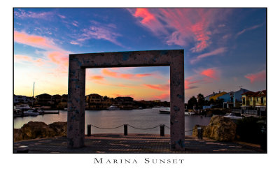 Marina Sunset, HDR image