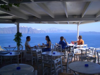 Cafe View from Oia