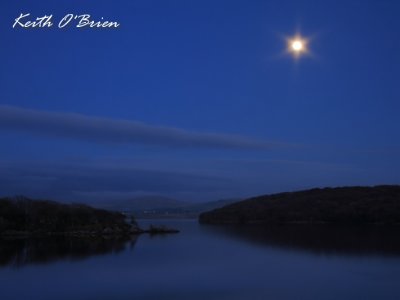 Trawsfynydd Lake by Moonlight