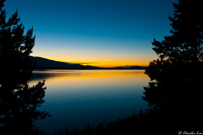 Sunset on Jackson Lake, Grand Tetons
