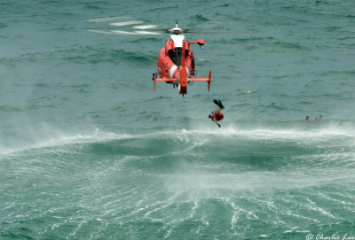 USCG HH-65 Dolphin - rescue demo