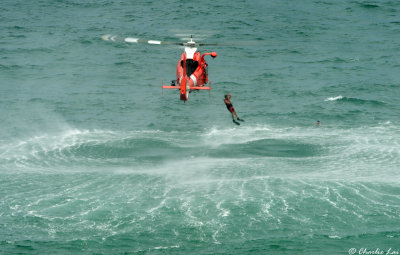 USCG HH-65 Dolphin - rescue demo