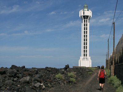 Lighthouse at Punta de la Lava in Puerto Naos