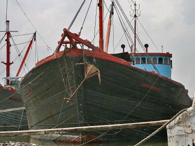 Ships at Sunda Kelapa Harbor Jakarta