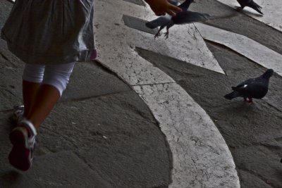 Child and pigeons, Venice, 2011.jpg