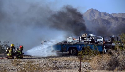 May 23, 2012   RV Fire on I-8 near Yuma