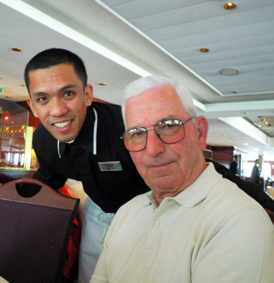 Alvin (our waiter) and Barry