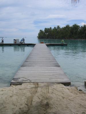 Taha'a - Motu Mahana pier