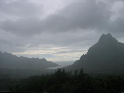Mo'orea - View of Opunohu Bay