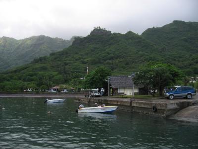 Nuku Hiva - Pier at Taiohae Bay