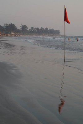 Red Flag on Arambol Beach