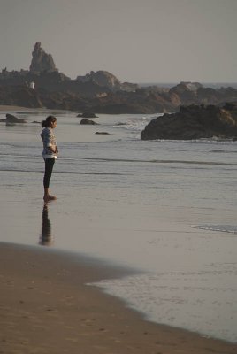 Girl Standing on Kalacha Beach