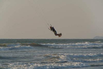 Kite Surfer Jumping Mandrem 02