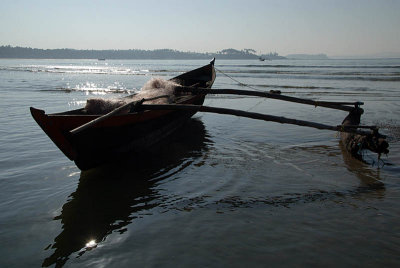 Fishing Boat Loaded with Nets Palolem