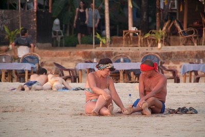 Couples on Palolem Beach