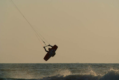 Kite Surfer Jumping Mandrem 04