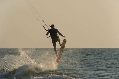 Kite Surfer Jumping Mandrem