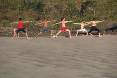 Yoga on Palolem Beach 03