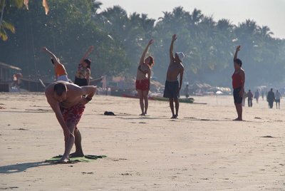 Yoga on Palolem Beach 02