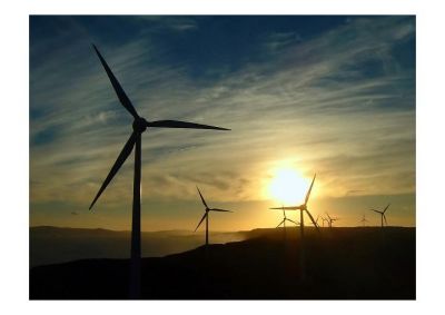 Windmills at Sunset