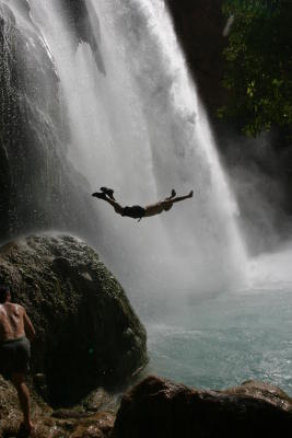 Belly flop!