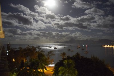 Moon and Beach