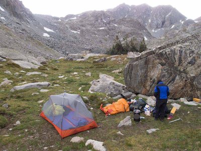 Campsite at Peak Lake