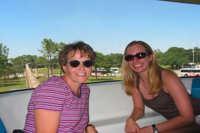 We scored a ride in the front of the monorail!