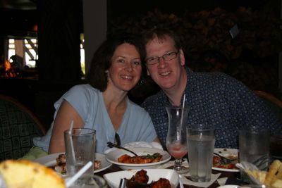 Stephanie and Scott enjoyed their meal