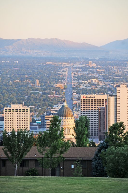 Utah State Capitol & Valley