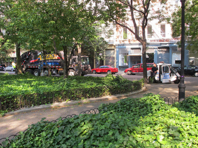 Garden to be Destroyed by the NYC/NYU2031 Plan for a Skyscraper Building & Childrens Playground