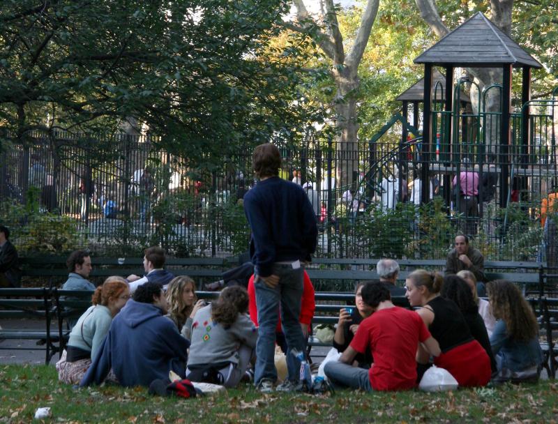 NYU Class near the Childrens Playground