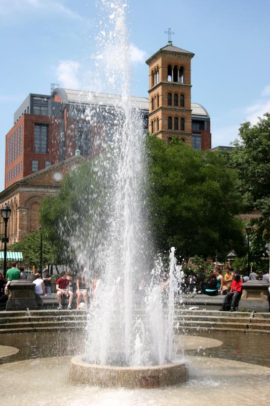 Fountain, Judson Church & NYU Law School Building